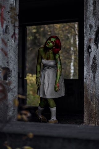 Мистическая фотосессия с дымом в Зеленограде