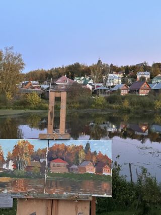 Живописный Плёс — на арт-пикнике (или в мастерской в холодное время года)