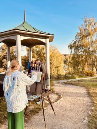 Живописный Плёс — на арт-пикнике (или в мастерской в холодное время года)