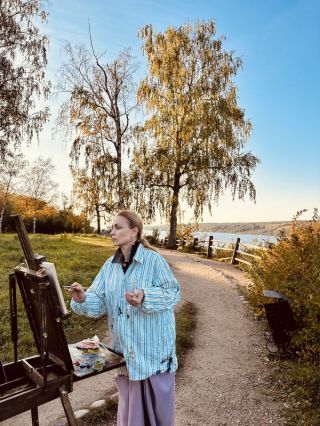 Живописный Плёс — на арт-пикнике (или в мастерской в холодное время года)